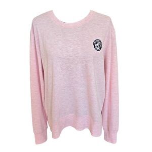 CASUALS Womens Crew Neck ATP Cincinnati Open Hi-low Sweatshirt Pink Large